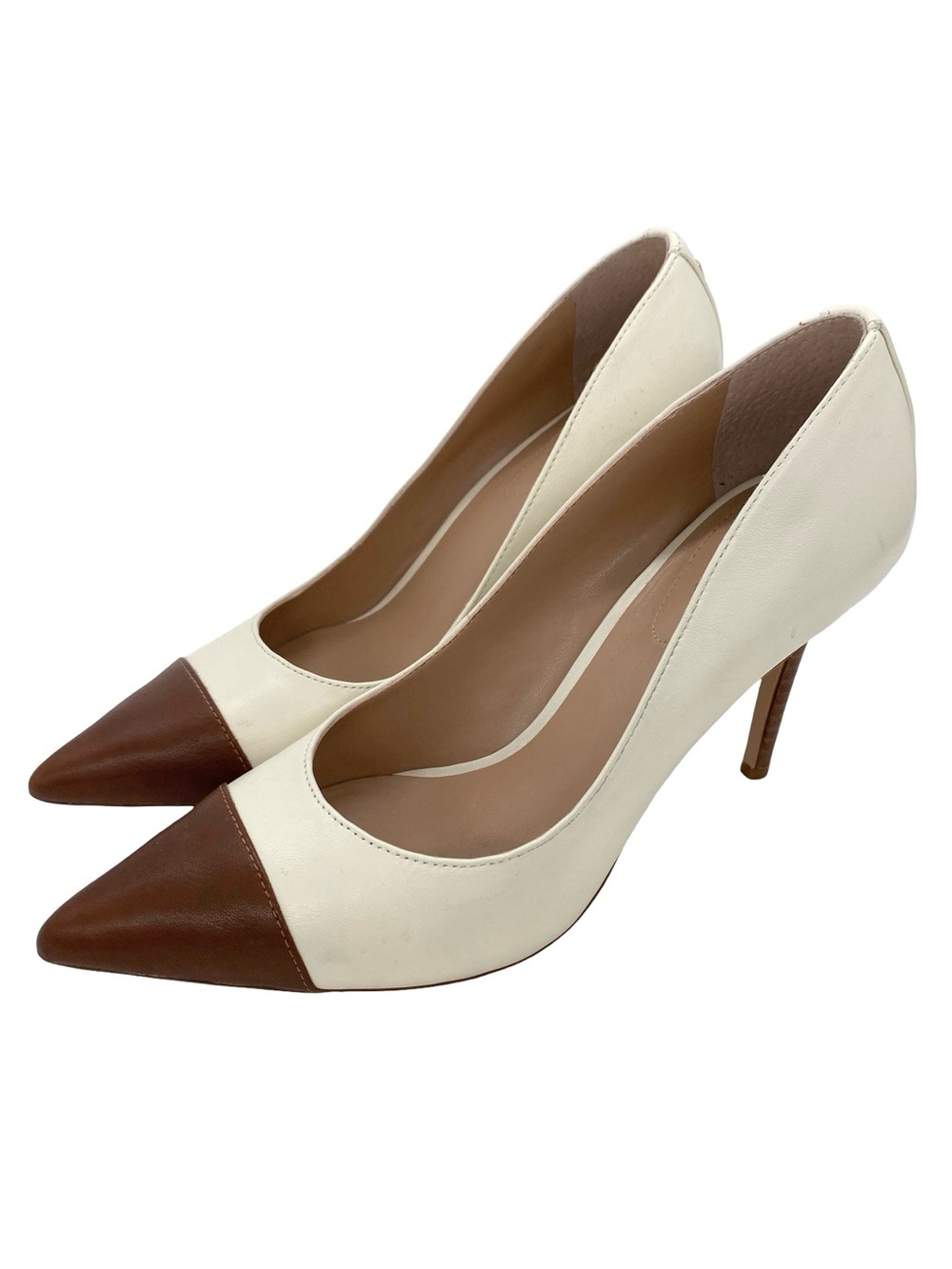 Lauren Ralph Lauren Lanette Leather Pump Cap Toe Heels Size 7.5